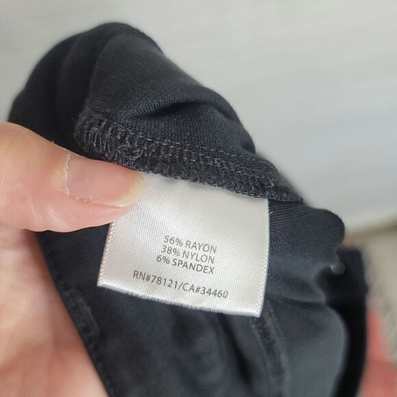 EILEEN FISHER BLACK ZIPPER ANKLE PANTS, SX XL - Picture 9 of 16